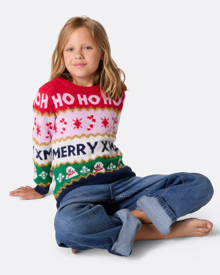 Pull de Noël rayé pour enfants