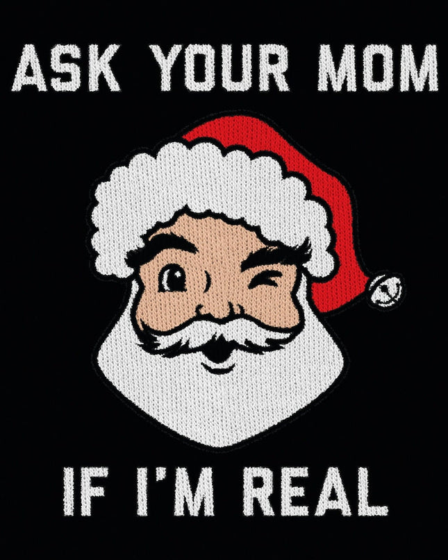 Men's Ask Your Mom Big and Tall Ugly Christmas Sweater