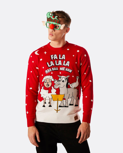 Pull de Noël Baa Baa pour homme