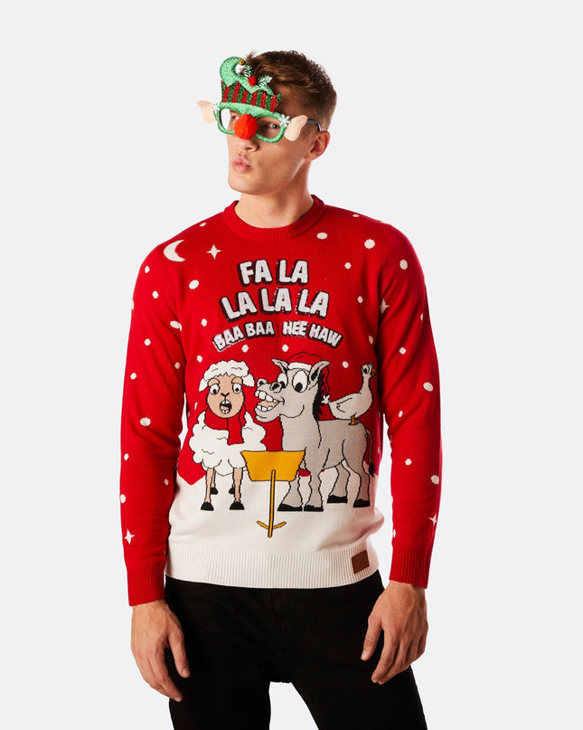 Pull de Noël Baa Baa pour homme