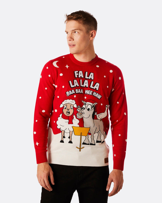 Pull de Noël Baa Baa pour homme