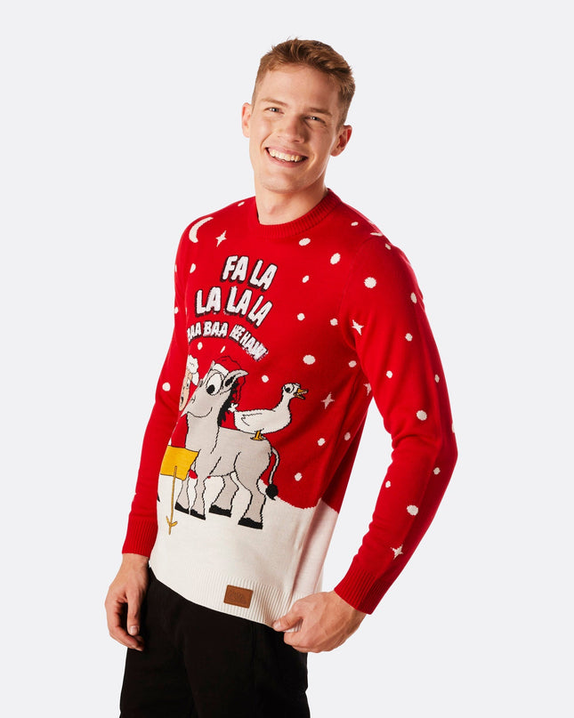 Pull de Noël Baa Baa pour homme