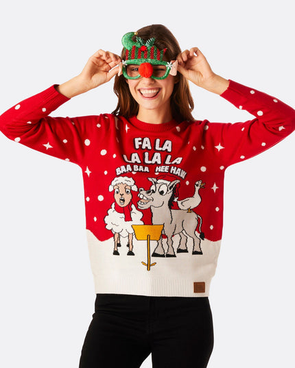 Pull de Noël Baa Baa pour femmes
