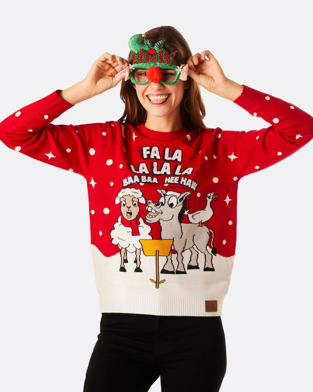Pull de Noël Baa Baa pour femmes