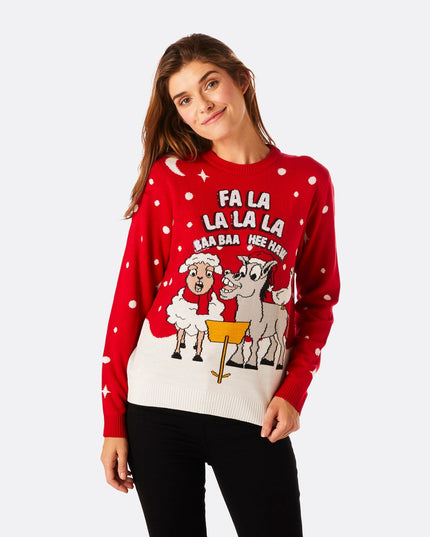 Pull de Noël Baa Baa pour femmes