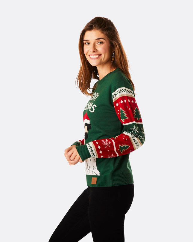 Pull de Noël pour femme « Merry Krismas »