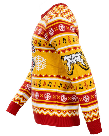 Pull de Noël moche avec le logo du groupe Kenosha Kickers