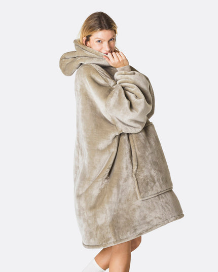 Sweat à capuche kaki HappyHoodie