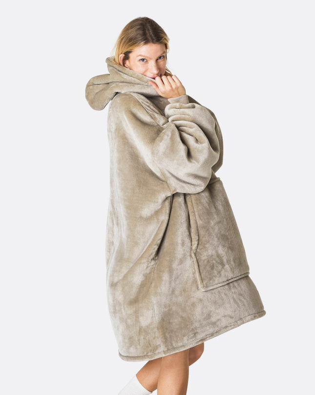 Sweat à capuche kaki HappyHoodie