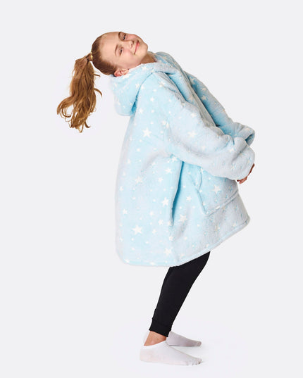 Sweat à capuche HappyHoodie Blue Stars pour enfants | Vêtements d'intérieur amusants pour enfants