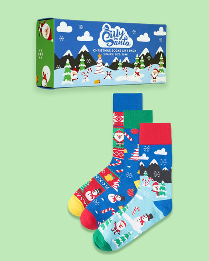 Coffret cadeau de chaussettes de Noël pour enfants (lot de 3)