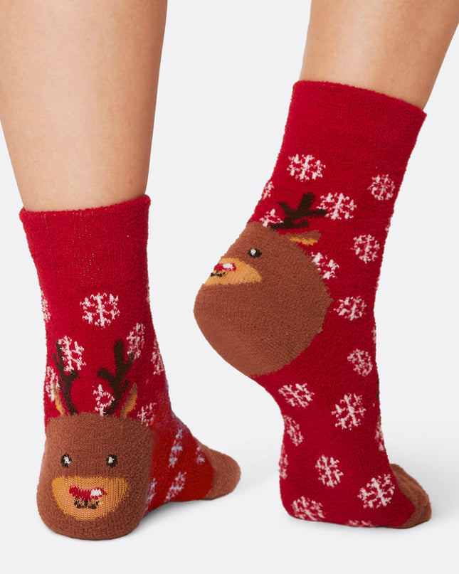 Chaussettes de Noël moelleuses pour enfants (paquet de 3)