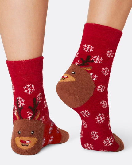Chaussettes de Noël moelleuses pour enfants (paquet de 3)