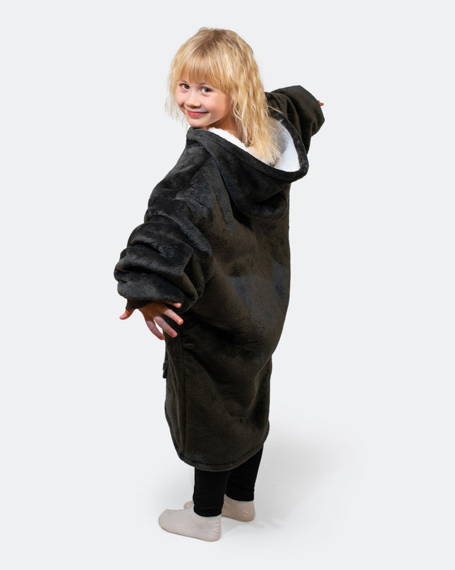 Sweat à capuche gris HappyHoodie pour enfants