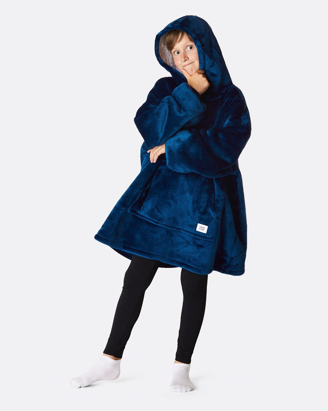 Sweat à capuche bleu marine pour enfants