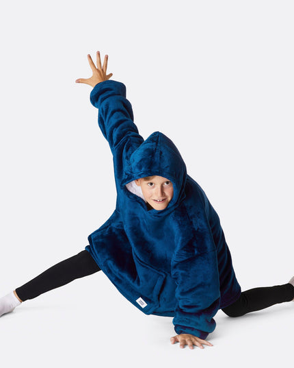 Sweat à capuche bleu marine pour enfants
