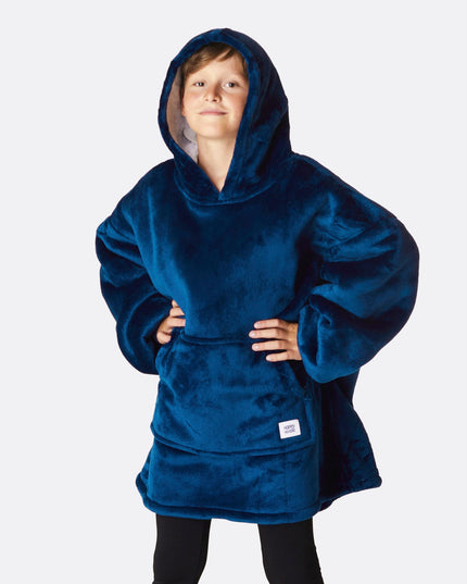 Vêtements d'intérieur à capuche HappyHoodie bleu marine pour enfants
