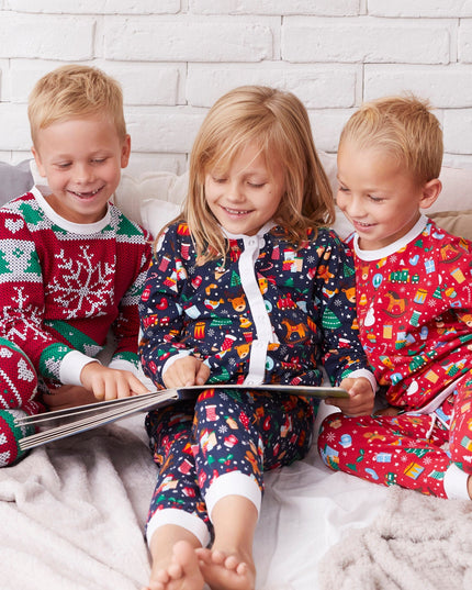 Pyjama de Noël rouge pour enfants