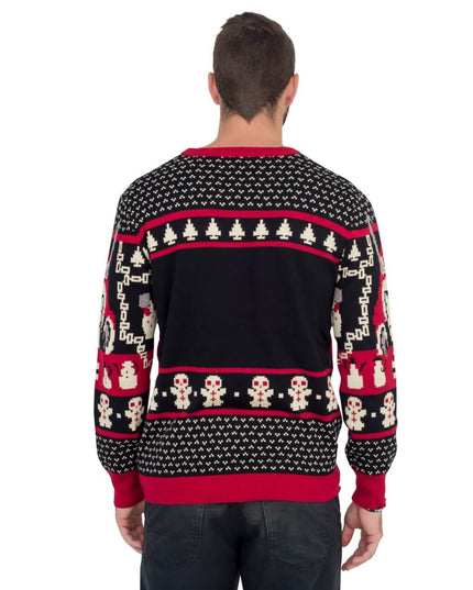 Pull de Noël moche en tricot Krampus pour s'amuser pendant les fêtes