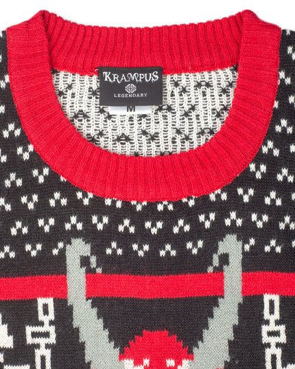 Pull de Noël moche en tricot Krampus pour s'amuser pendant les fêtes