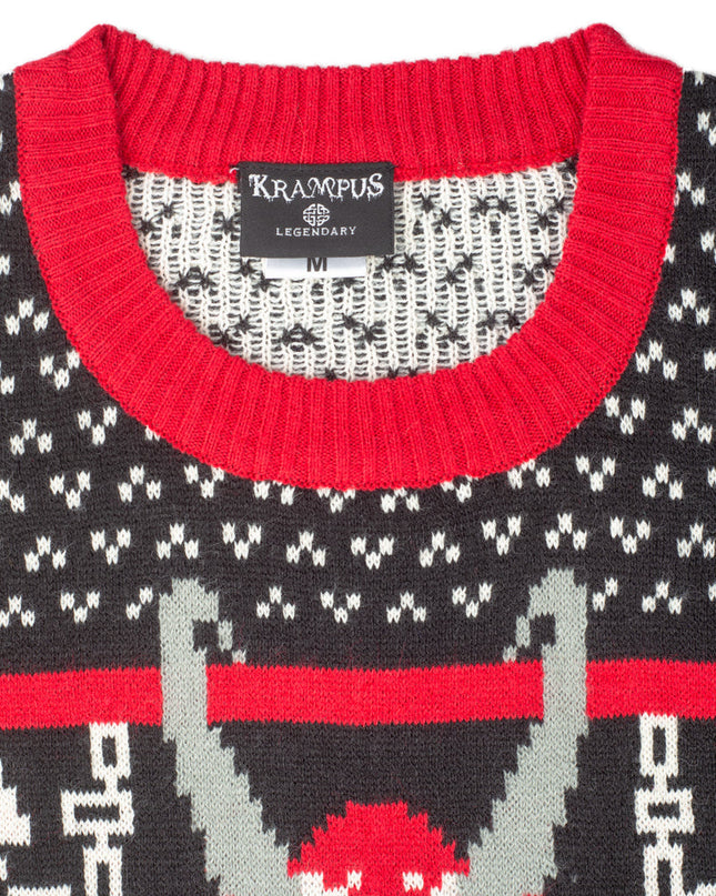 Pull de Noël moche en tricot Krampus pour s'amuser pendant les fêtes