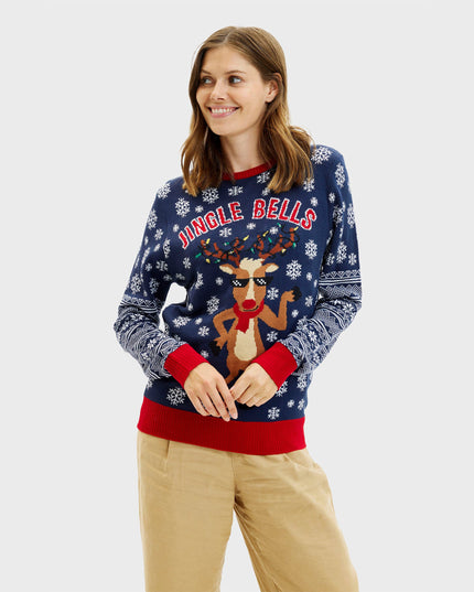 Pull de Noël Jingle Bells pour femmes