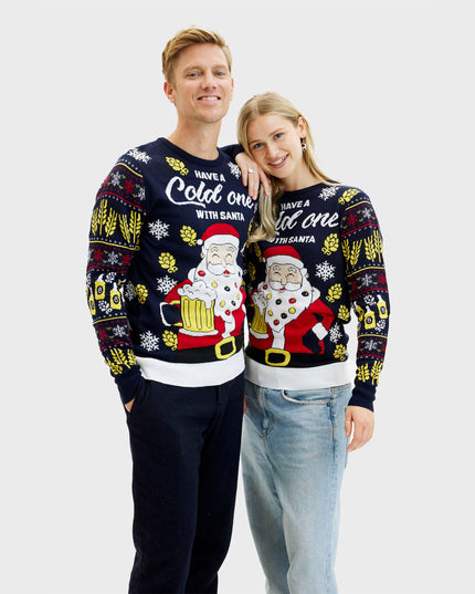 Pull de Noël « Have a Cold One with Santa » pour femmes