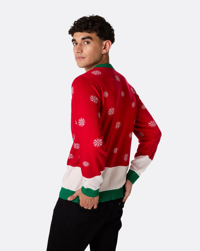 Pull de Noël festif « Let It Snow » pour homme