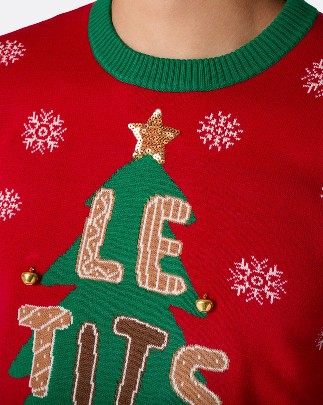 Pull de Noël « Let It Snow » pour femme