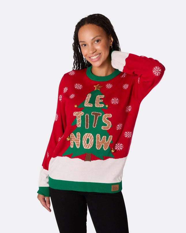 Pull de Noël « Let It Snow » pour femme