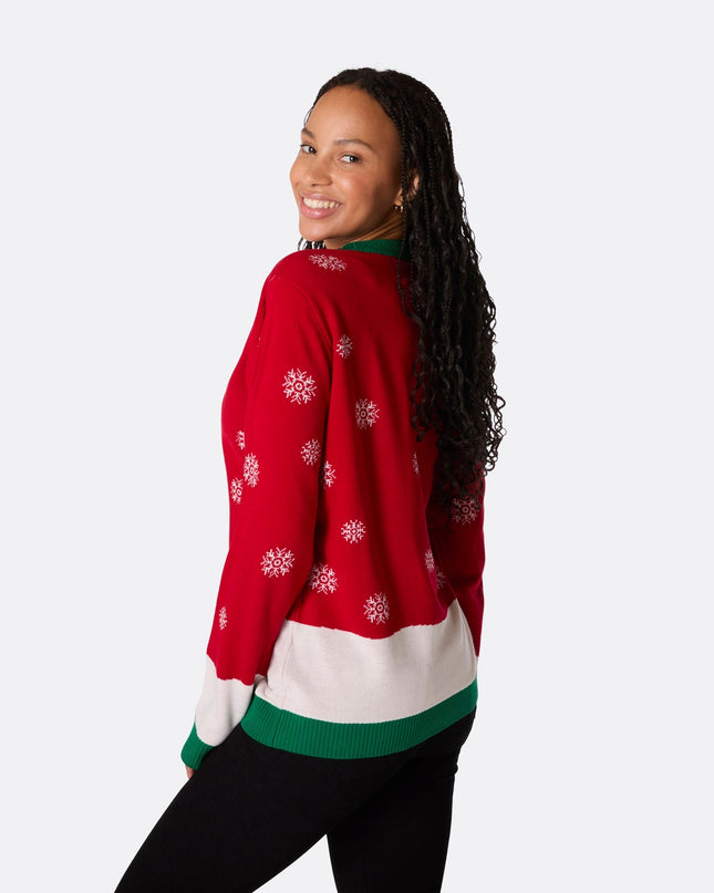 Pull de Noël « Let It Snow » pour femme