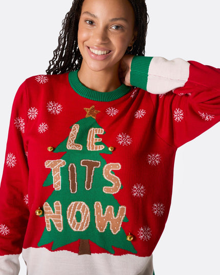 Pull de Noël « Let It Snow » pour femme