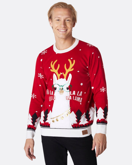 Pull de Noël Lama pour homme