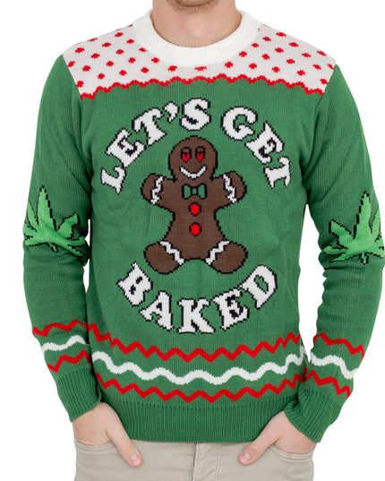 Pull de Noël moche en pain d'épice Let's Get Baked