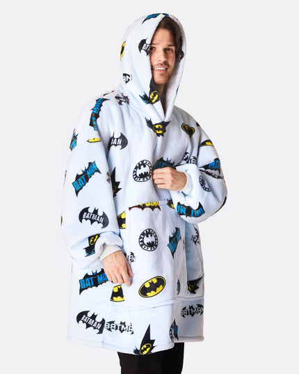Sweat à capuche Batman bleu clair