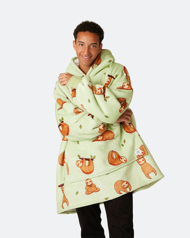 Sweat à capuche paresseux HappyHoodie pour adultes - Vêtements d'intérieur confortables