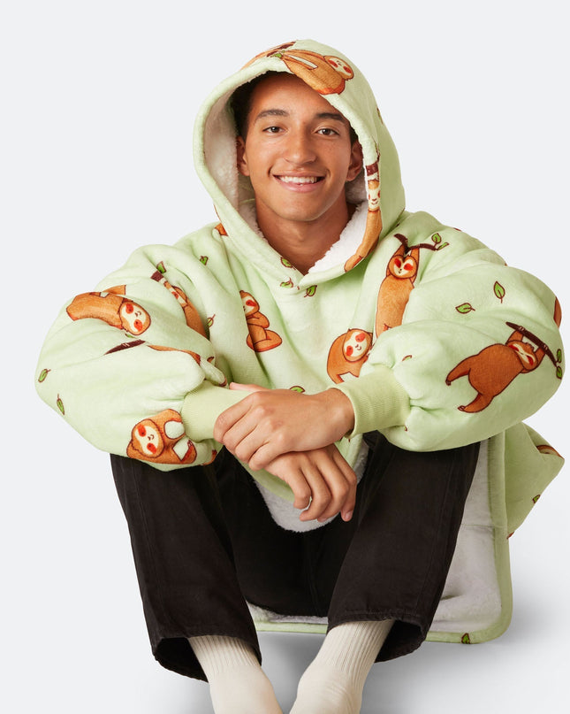 Sweat à capuche paresseux HappyHoodie pour adultes - Vêtements d'intérieur confortables
