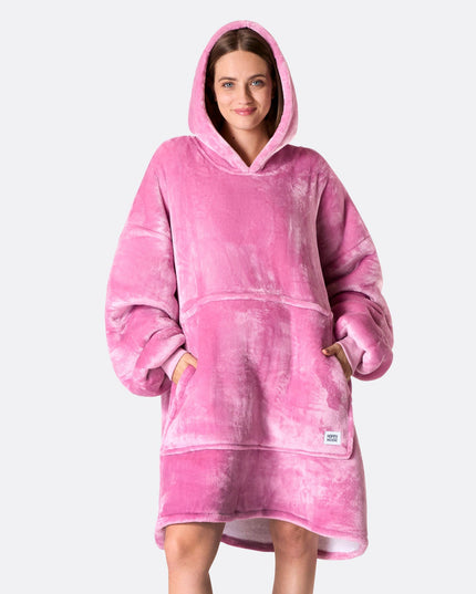 Sweat à capuche rose HappyHoodie