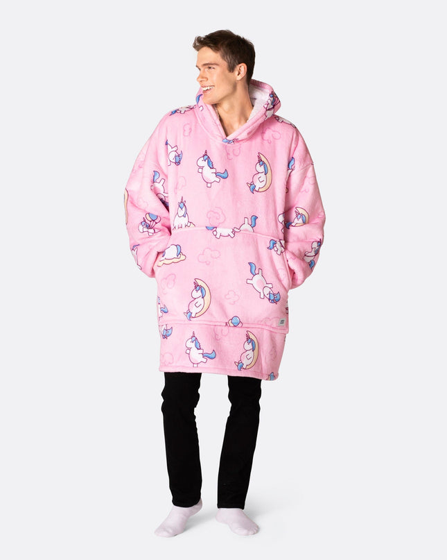 Sweat à capuche licorne HappyHoodie pour adultes - Vêtements d'intérieur amusants