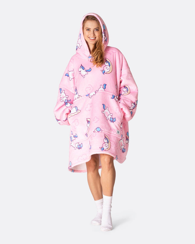 Sweat à capuche licorne HappyHoodie pour adultes - Vêtements d'intérieur amusants