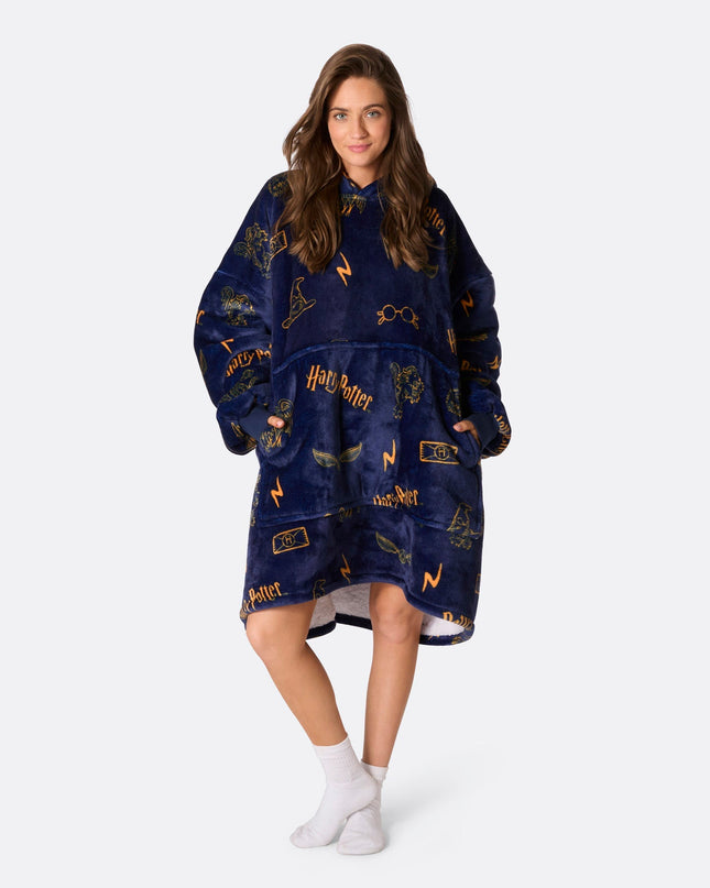 Sweat à capuche bleu Harry Potter