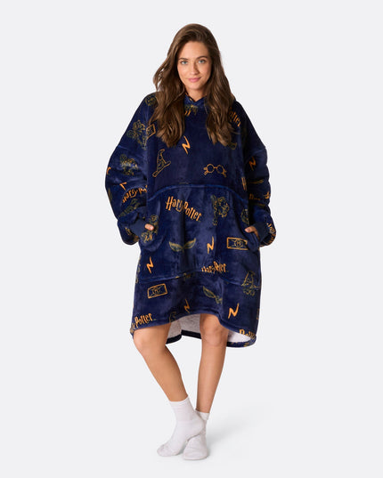 Sweat à capuche bleu Harry Potter