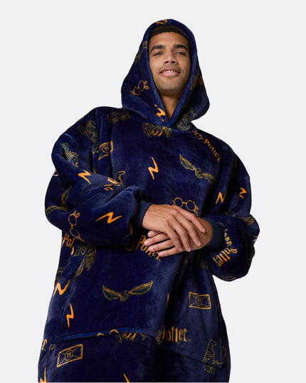 Sweat à capuche bleu Harry Potter