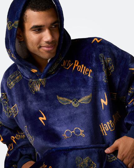 Sweat à capuche bleu Harry Potter
