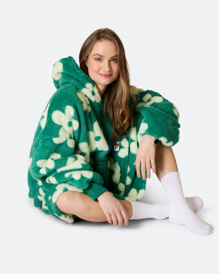 Fleurs Teddy vert HappyHoodie