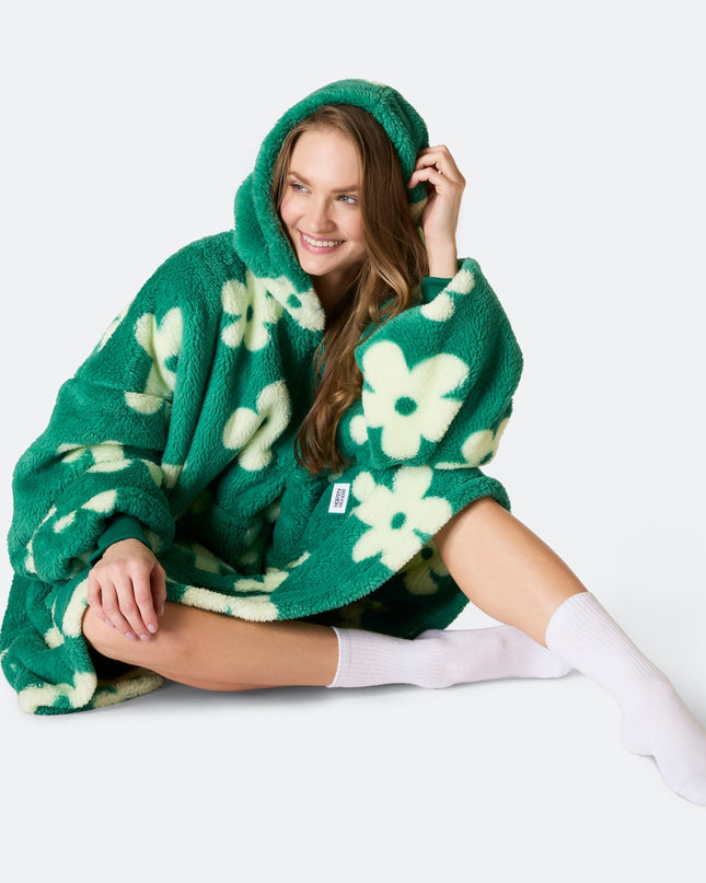 Fleurs Teddy vert HappyHoodie