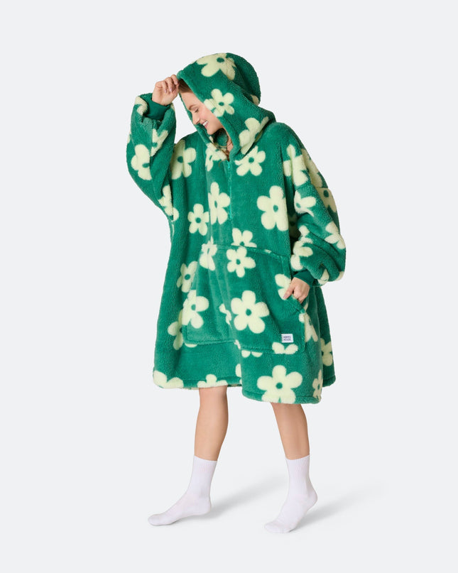 Fleurs Teddy vert HappyHoodie