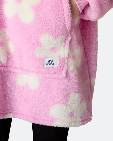 HappyHoodie Fleurs Ours en peluche rose pour hommes et femmes
