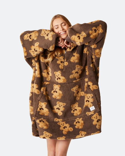 Sweat à capuche Dark Teddy HappyHoodie pour un confort optimal
