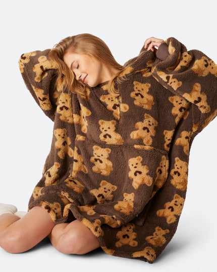Sweat à capuche Dark Teddy HappyHoodie pour un confort optimal